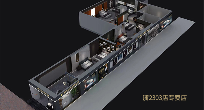 席梦思广西玉林专卖店效果图